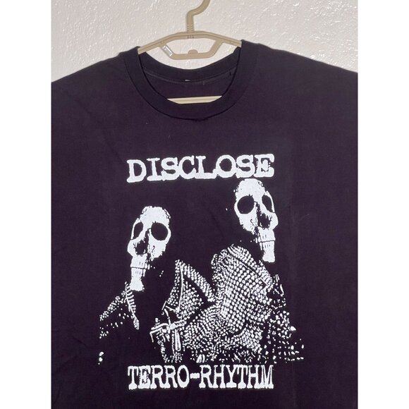 Disclose Terro-Rhythm Graphic  L T-Shirt Skull Print Cotton Unisex Punk Rock - Picture 5 of 8